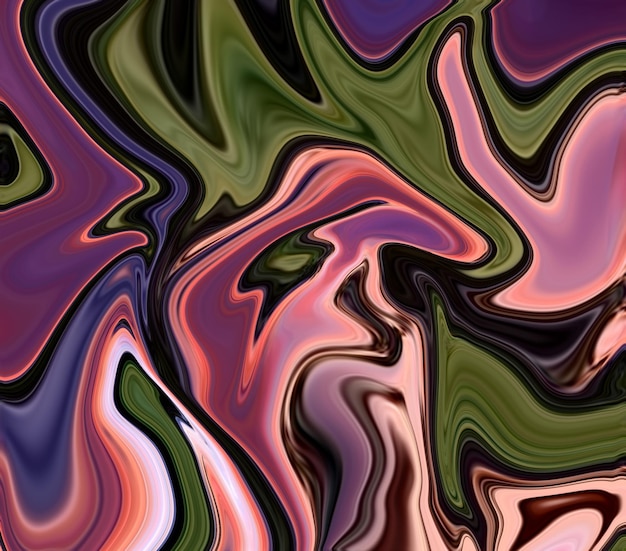 Une peinture abstraite colorée avec un visage au milieu.