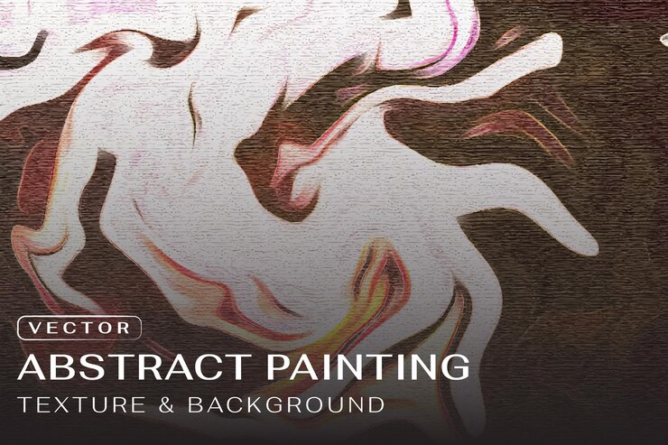 Vecteur peinture abstraite