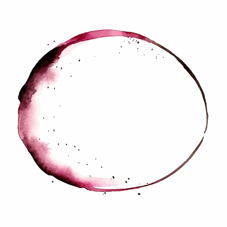 Vecteur peinture géométrique de cadre de cercle texturé noir et rose aquarelle