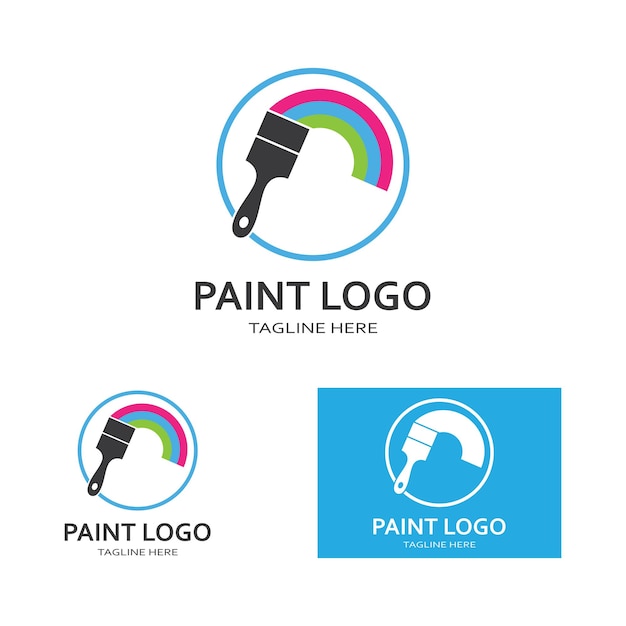 Peinture Pinceau Logo Et Symbole Image Vectorielle