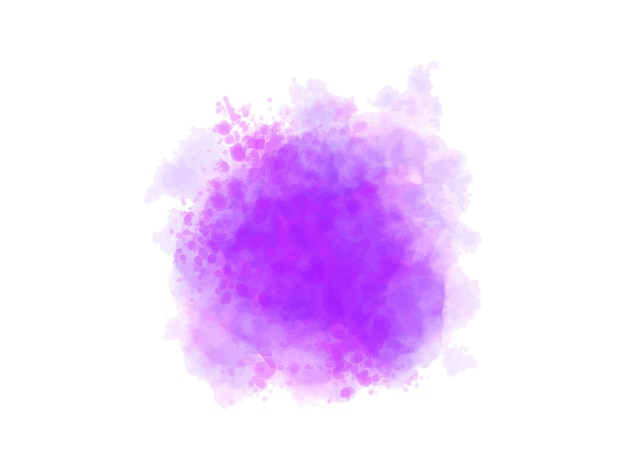 Vecteur peinture violette sur fond blanc