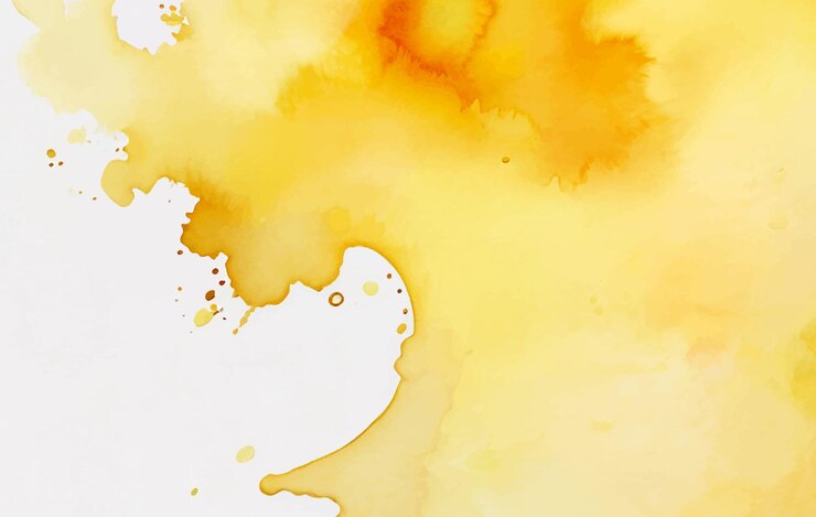 Vecteur une peinture d'un visage avec un fond jaune et orange