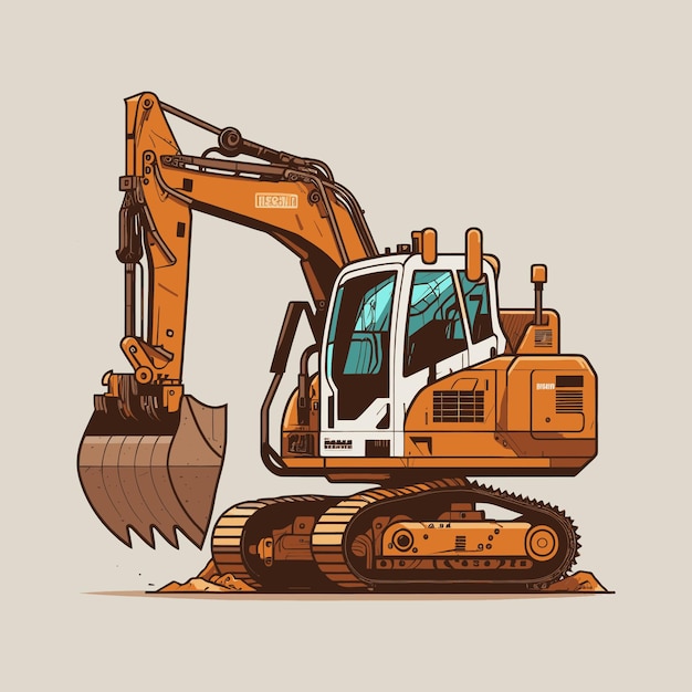 Pelle Construction Machine Vector Clipart