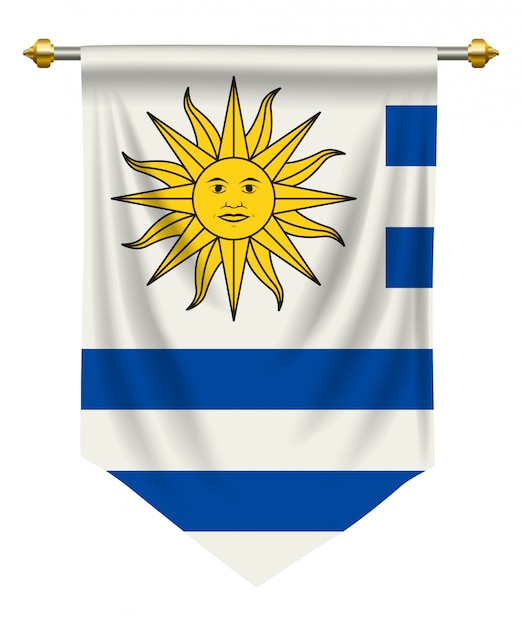 Vecteur pennant uruguay