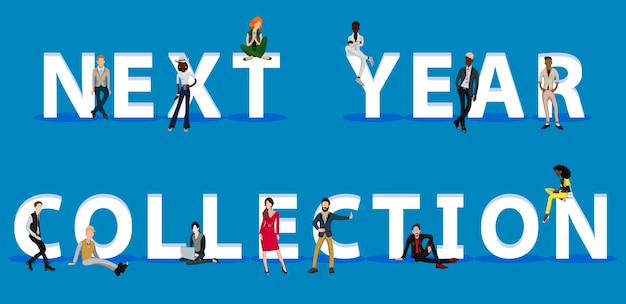 People on Next Year Collection pour Web Mobile App