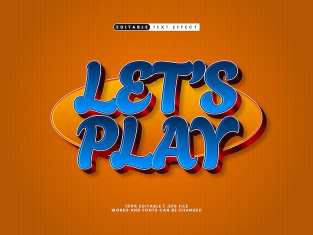 permet de jouer des effets de texte modifiables dans le style de texte de jeu et d'enfants