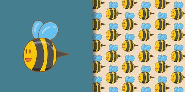 Personnage D'abeille Mignon