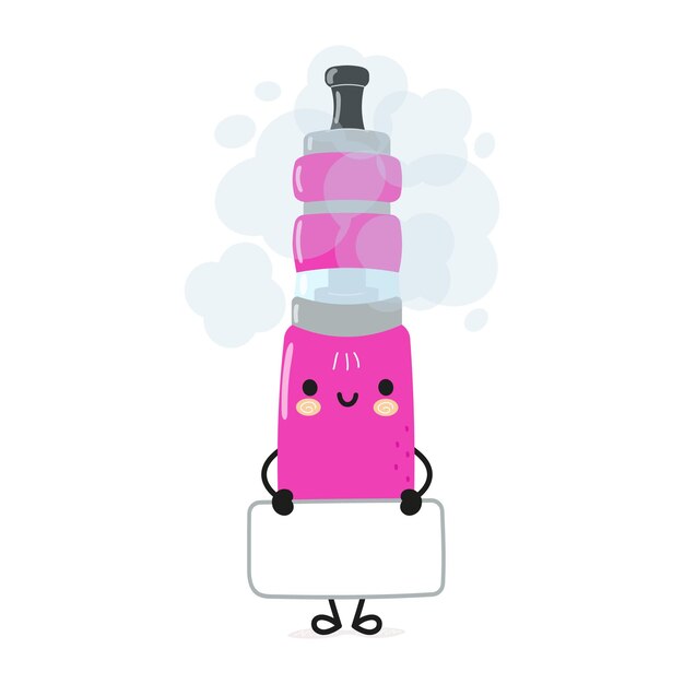 Personnage D'affiche De Vape Drôle Mignon