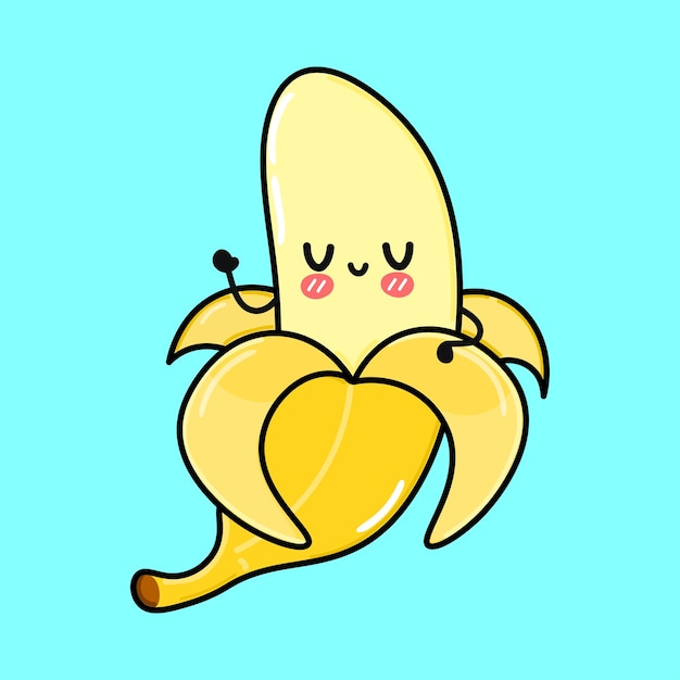 Personnage De Banane Drôle Mignon