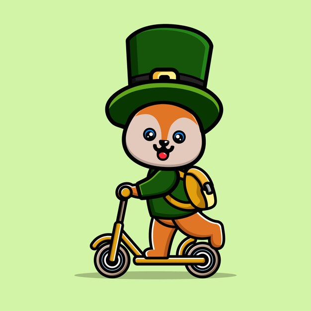 Personnage de dessin animé du jour de la Saint-Patrick