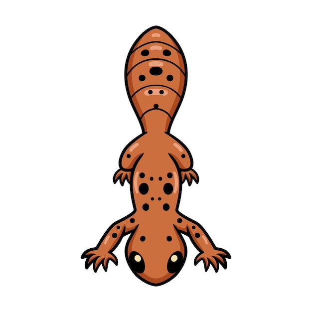 Personnage De Dessin Animé Mignon Gecko Léopard