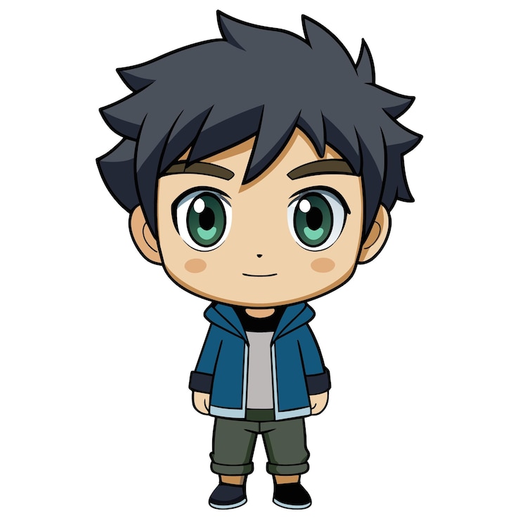 Vecteur un personnage de dessin animé de la série télévisée
