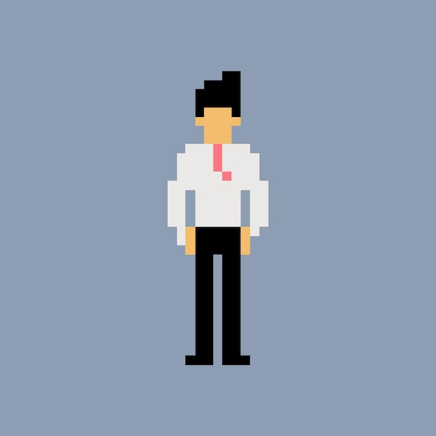 Vecteur personnage de jeu pixel art