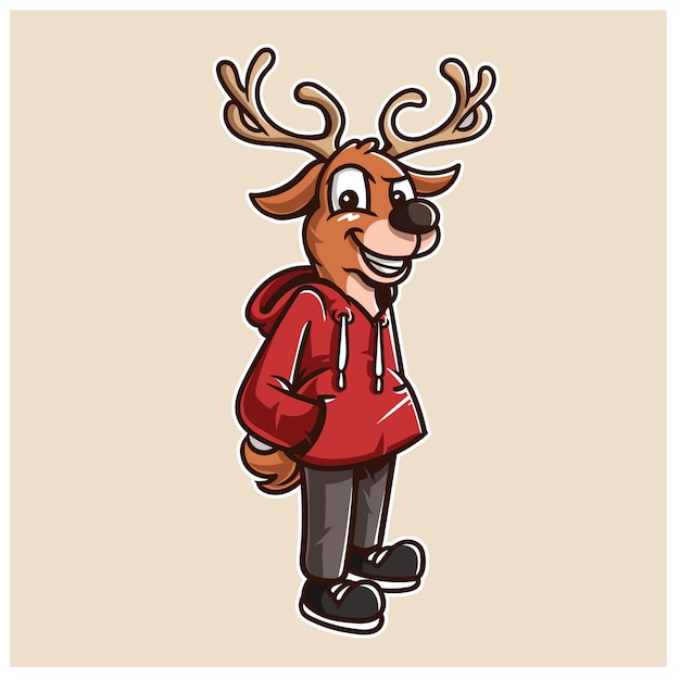 Personnage Mascotte De Cerf