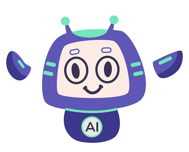 personnage de robot IA