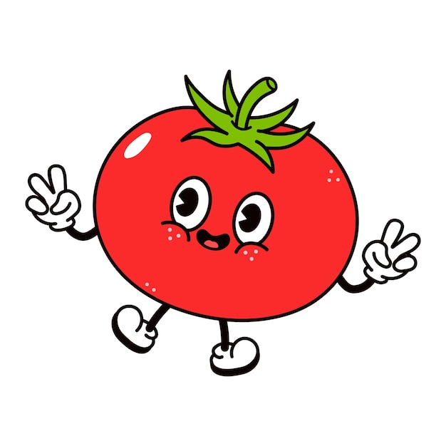 Personnage De Tomate Sauteuse