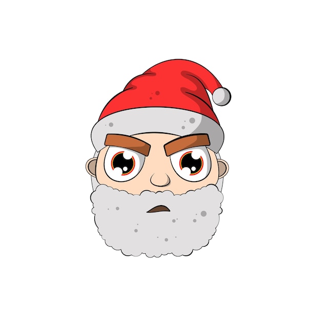 Personnage De Visage Du Père Noël