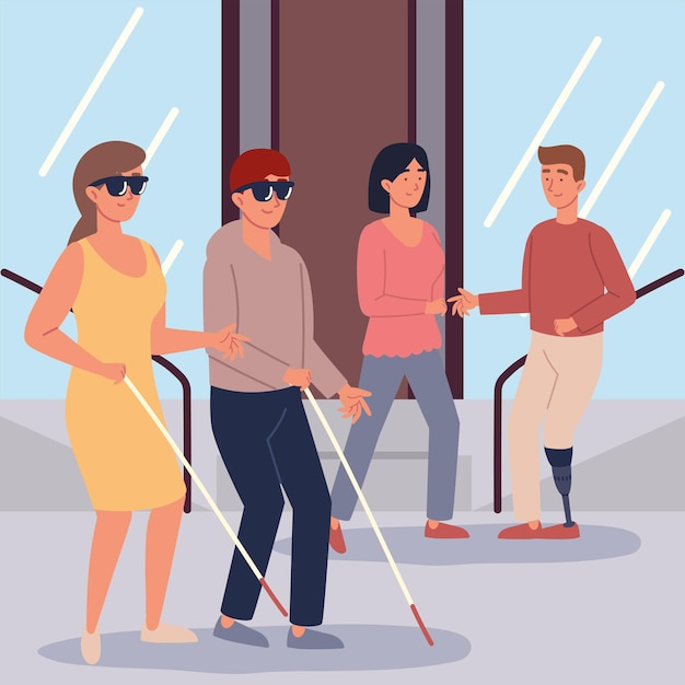 Personnages avec incapacité