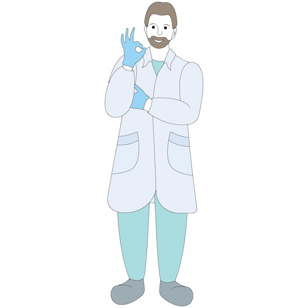 Personnages médicaux Médecins et infirmières mignons
