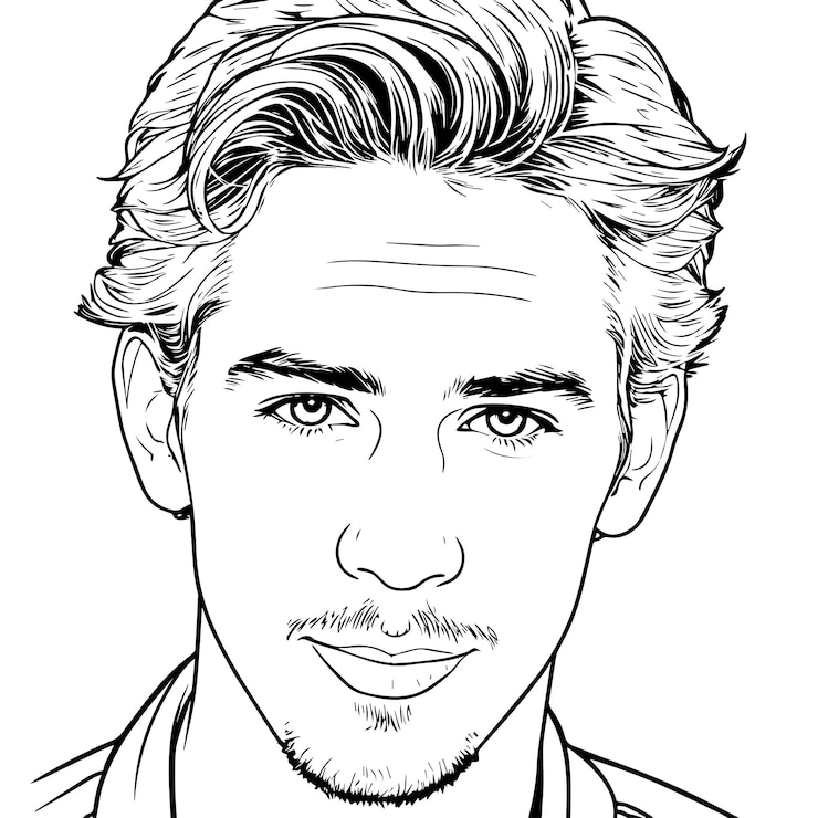 Vecteur personnages de renommée mondiale face illustration vectorielle