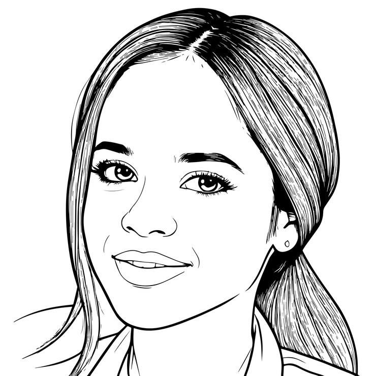 Vecteur personnages de renommée mondiale face illustration vectorielle