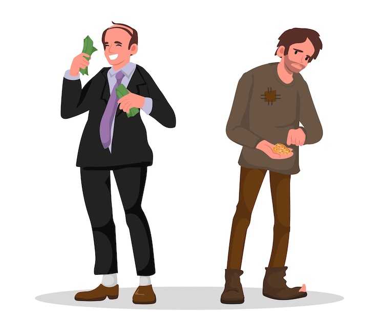 Vecteur personnes dans des situations différentes