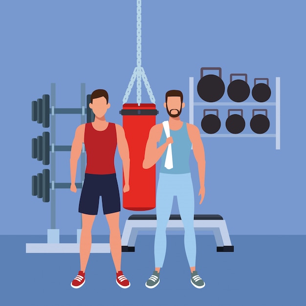 Personnes fitness et gym