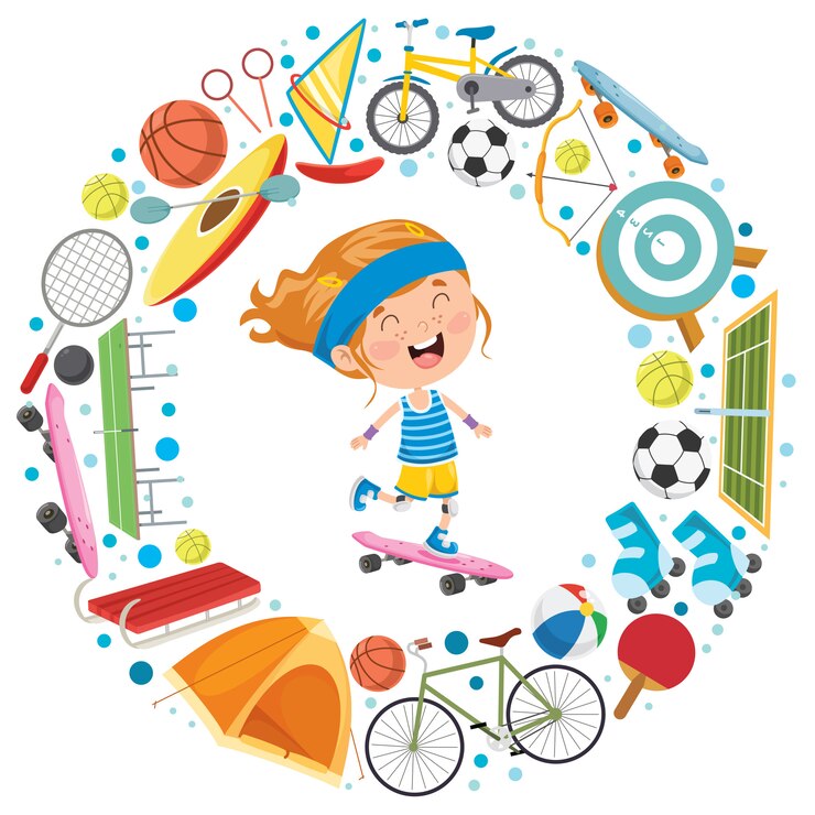 Petit enfant et équipements sportifs