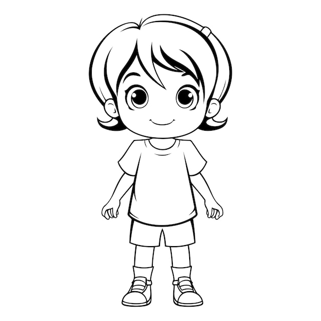 Vecteur petit garçon mignon avec un t-shirt dessin animé illustration vectorielle conception graphique