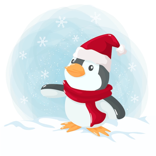 Petit Pingouin à Noël