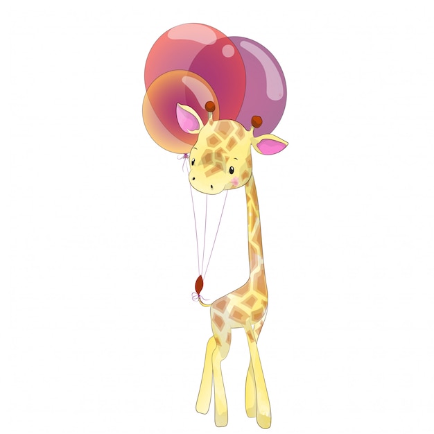 Vecteur petite girafe bébé