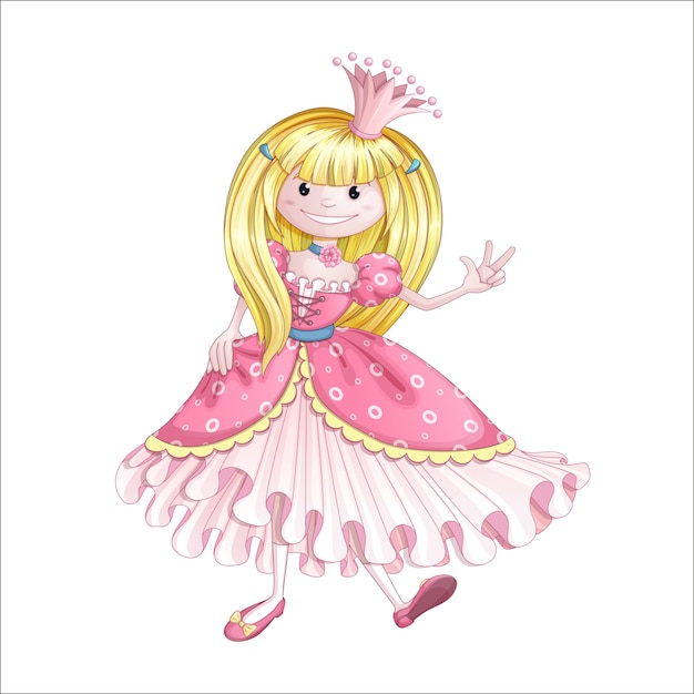 Petite Princesse En Robe Rose