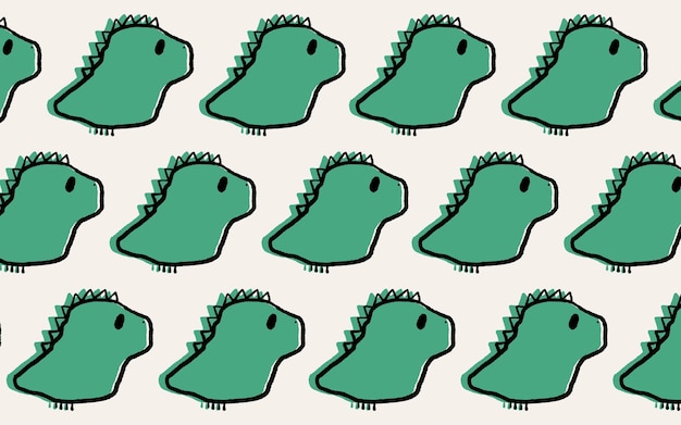 Petites créaturesDino Pattern Vector