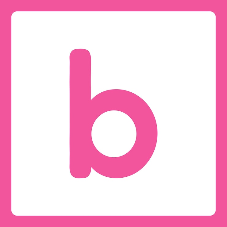 Vecteur les petites formes d'alphabet b