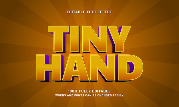 petits effets de texte modifiables à la main avec un thème d'enfants heureux et joyeux