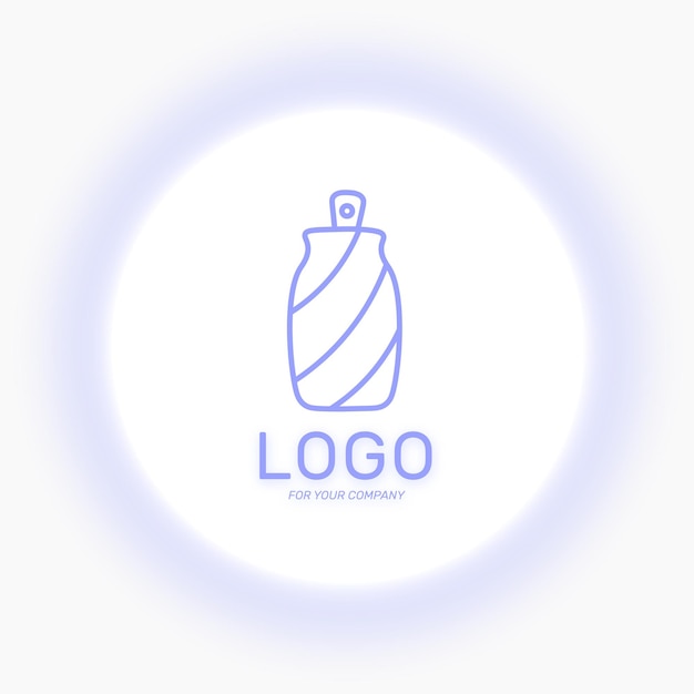 Peut logo Soda peut pour la conception web ou l'entreprise Contour isolé image vectorielle sur fond blanc