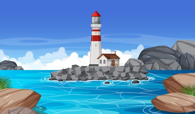 Phare sur la côte