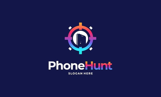 Vecteur phone hunter logo designs concept vector, phone shop logo designs symbol, tech logo