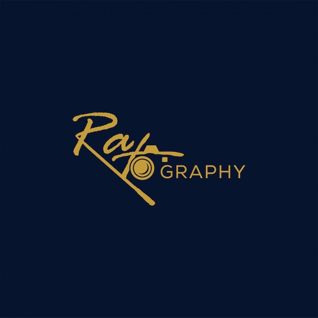 Vecteur photographie logo premium vector