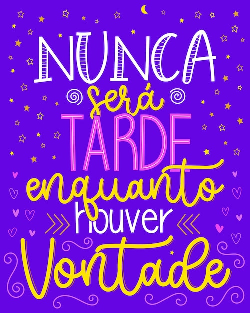 Phrase De Motivation En Portugais Traduction En Portugais Brésilien Il Ne Sera Jamais Trop Tard Tant Qu'il Y Aura Une Volonté