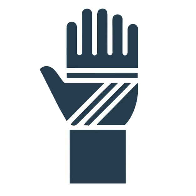 pictogramme bandé à la main