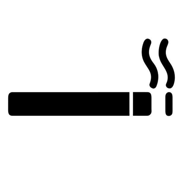 Vecteur pictogramme de l'icône du fumeur