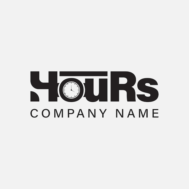 Pictogramme De Vecteur De Conception De Logo De 4 Heures