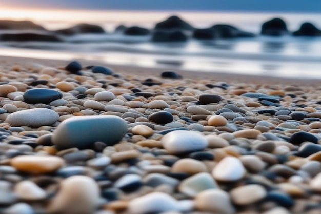 Vecteur des pierres sur la plage