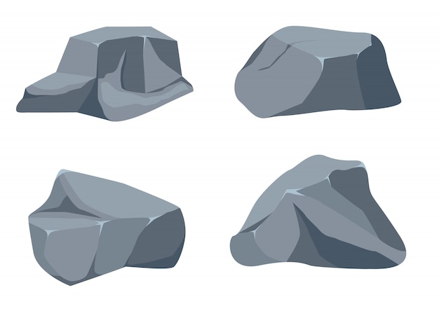Pierres de roche mis en dessin animé