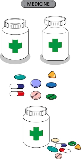 Pilules Et Bouteilles De Médicaments