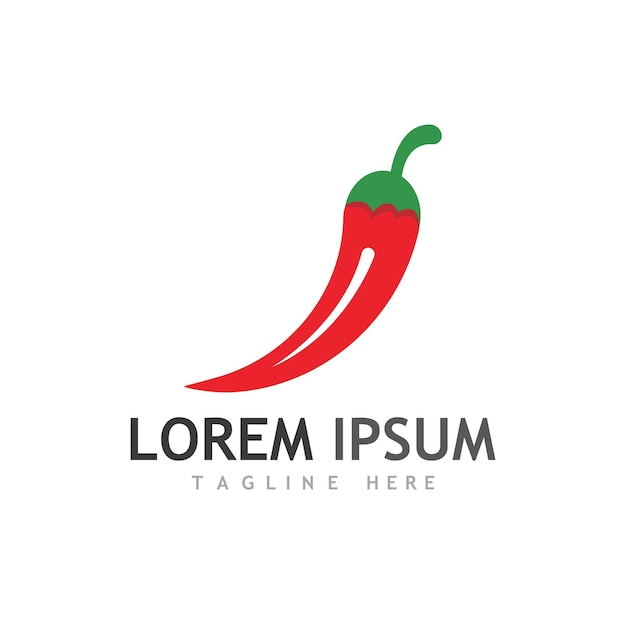 Piment rouge chaud naturel icône vector Illustration