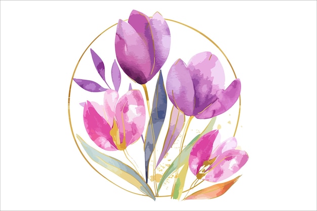 Vecteur pinceau d'aquarelle aquarelle florale pinceau de fleur traits de peinture de fleur pinceau design de peinure de fleur
