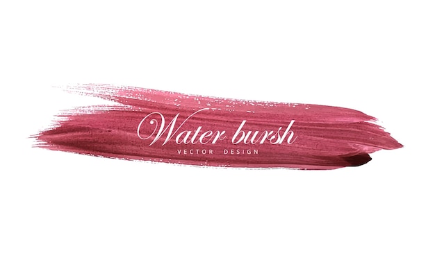 Vecteur un pinceau rose à éclats d'eau est représenté sur un fond blanc.