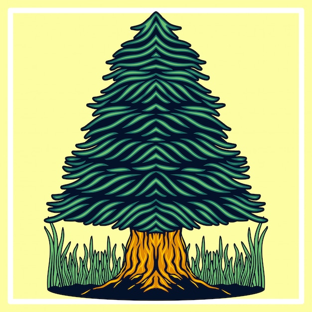 Vecteur pine tree vector